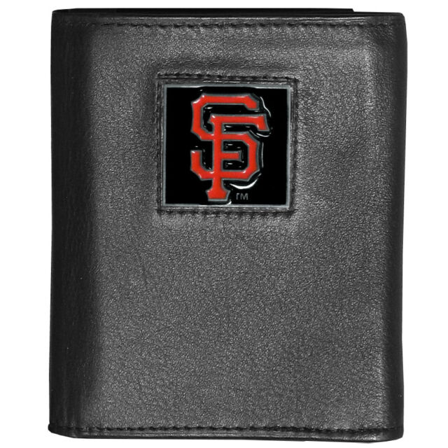 MLB St. Louis Cardinals STL Logo Embossed TriFold Leather Wallet With Gift  Box