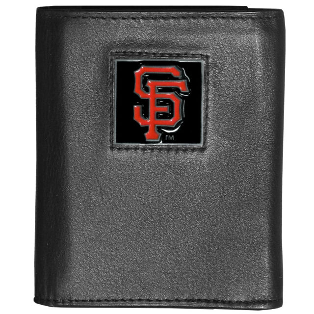 Mlb Leather Tri Fold Emblem Wallet