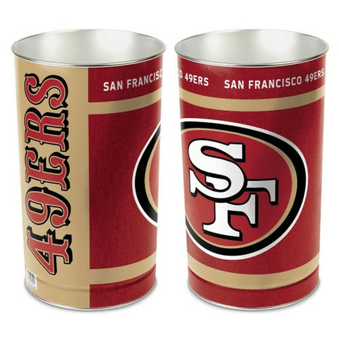 SF 49ers Tin Trash Can