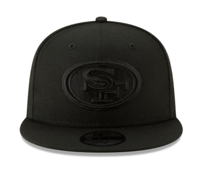 SF 49ers Black on Black Snapback