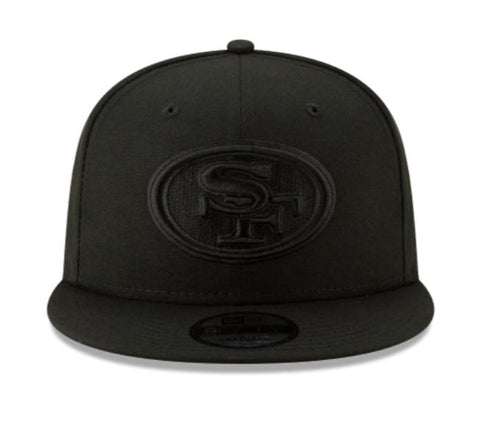 SF 49ers Black on Black Snapback