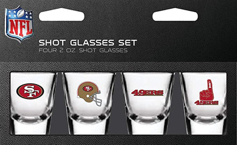 SF 49ers Shot Glasses 4 Pieces