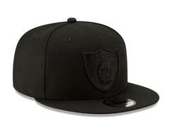Raiders レザーキャップ 黒 LV Raiders All Black On Black Fitted Cap - Craze Fashion