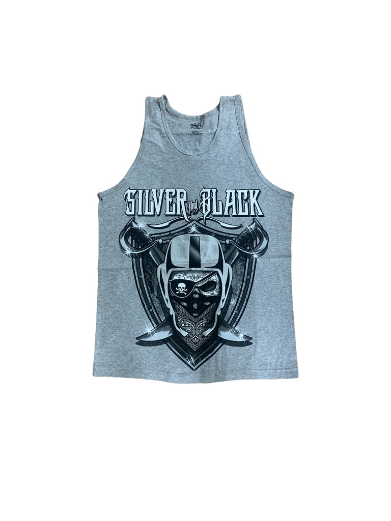 Silver & Black Tank