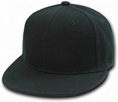 Flat Bill Fitted Cap Solid Colors