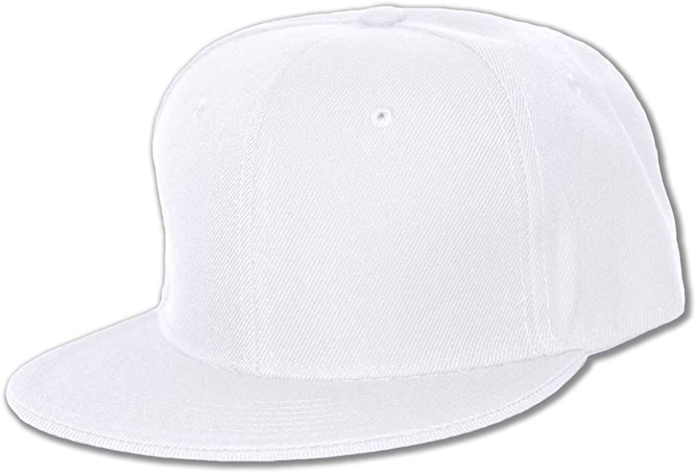 Flat Bill Snapback Cap Solid Colors