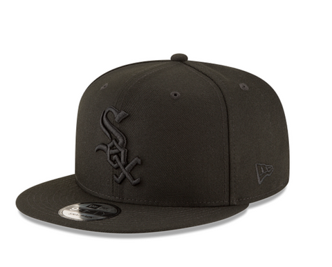 Chicago White Sox Black Black Snapback