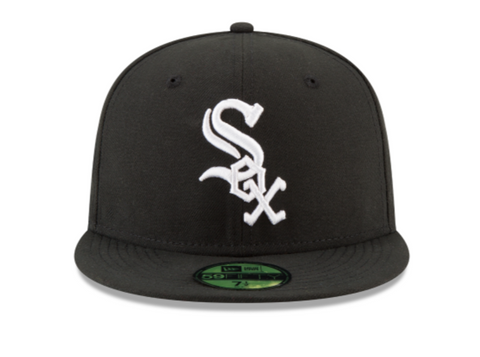 Chicago White Sox Black Game Fitted Cap