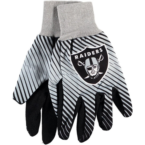 LV Raiders NFL Team Utility Gloves Stripes