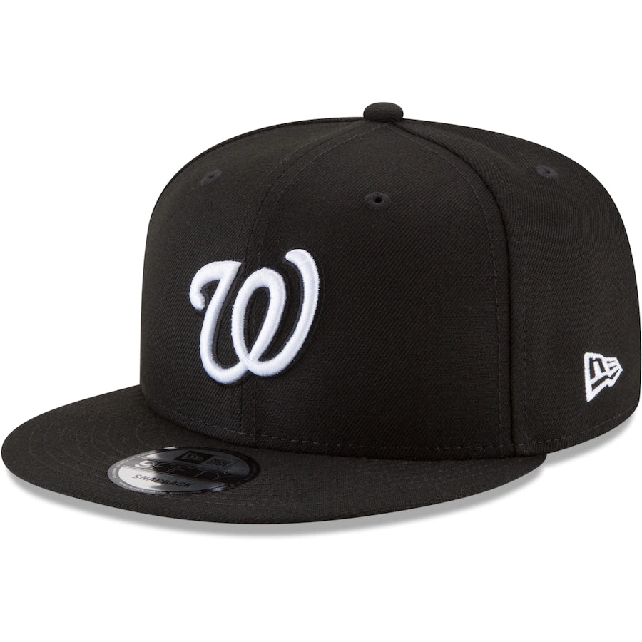 Washington Nationals Black & White Snapback