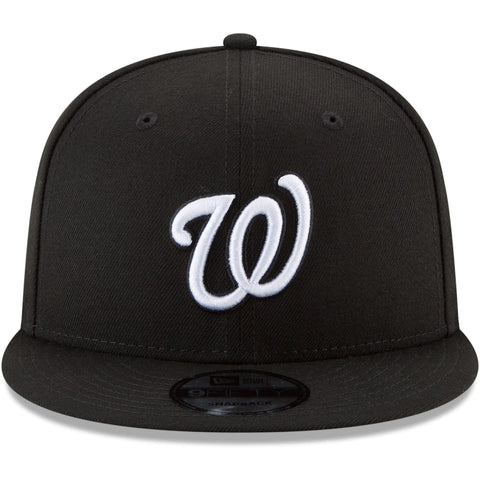 Washington Nationals Black & White Snapback