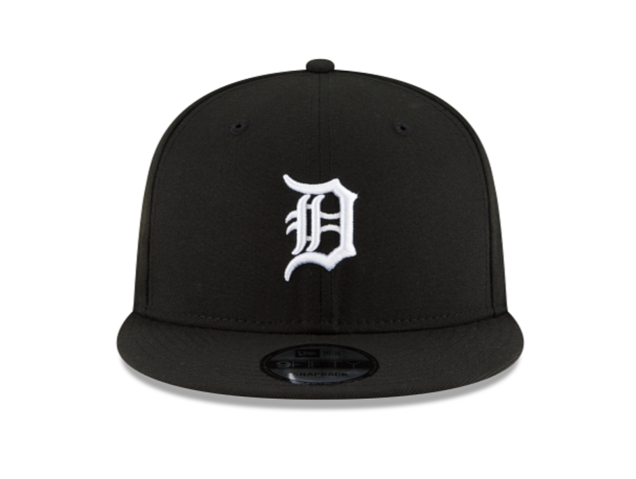 Detroit Tigers Black White Snapback