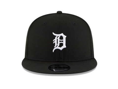 Detroit Tigers Black White Snapback
