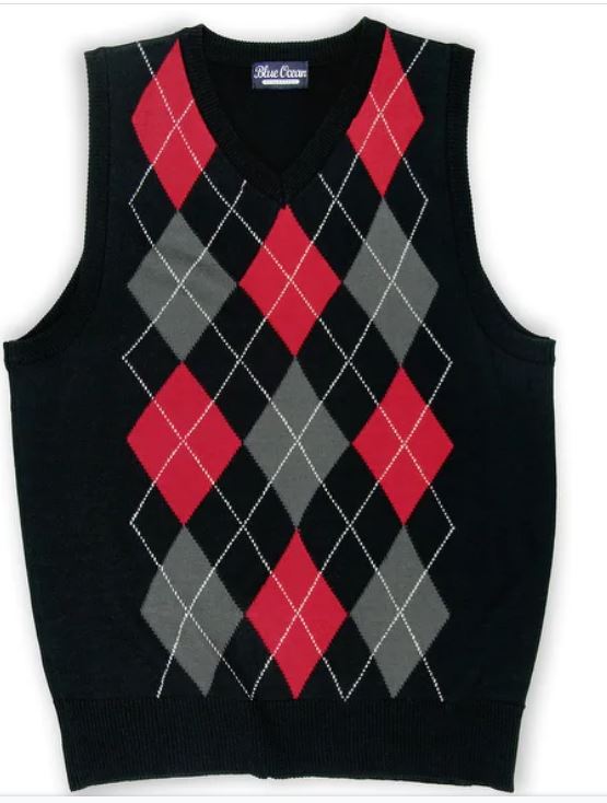 Blue Ocean Boy's Argyle Vest