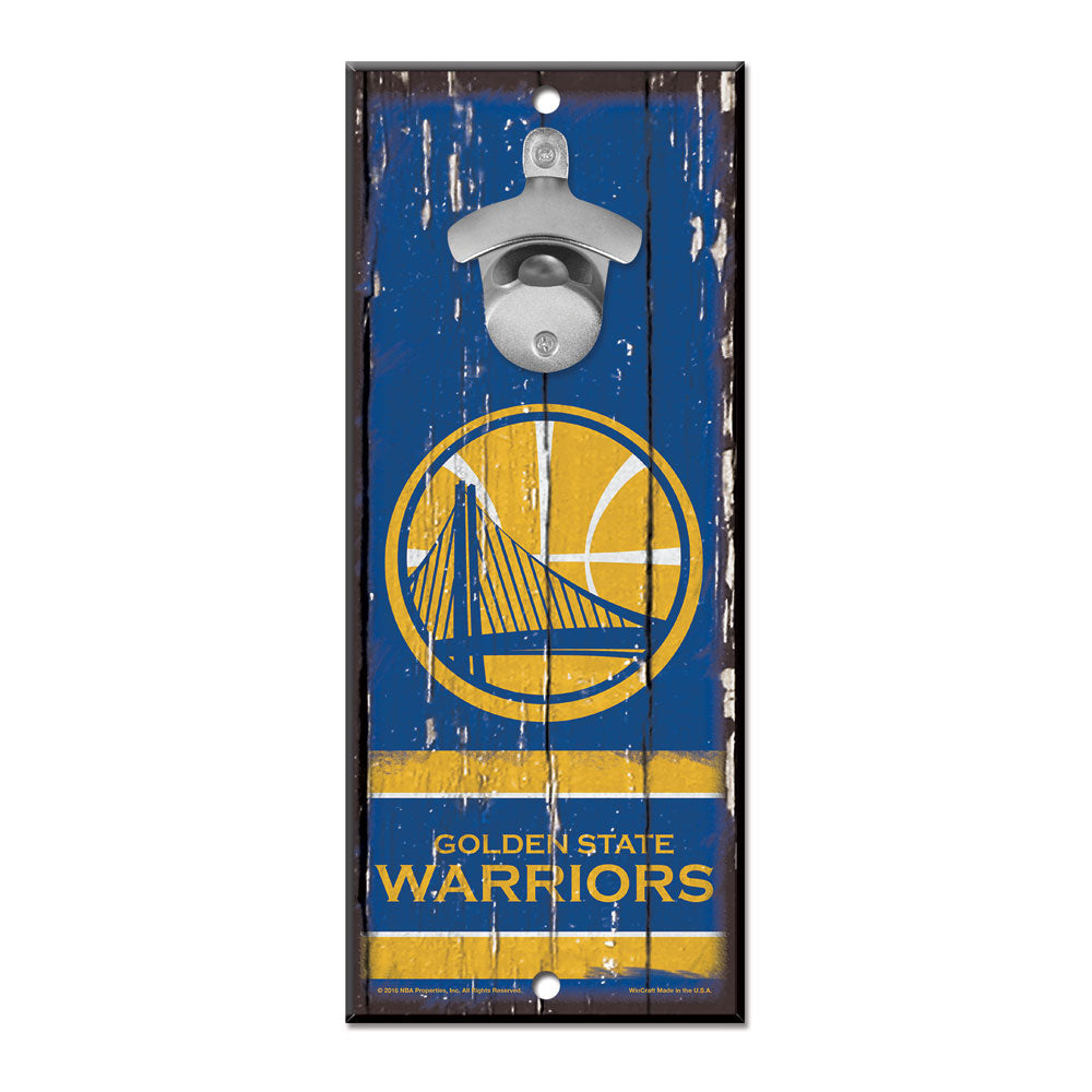 GS Warriors Wooden Bottle Opener