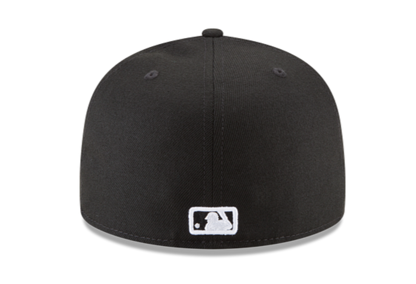 NY Yankees Black White Fitted Cap