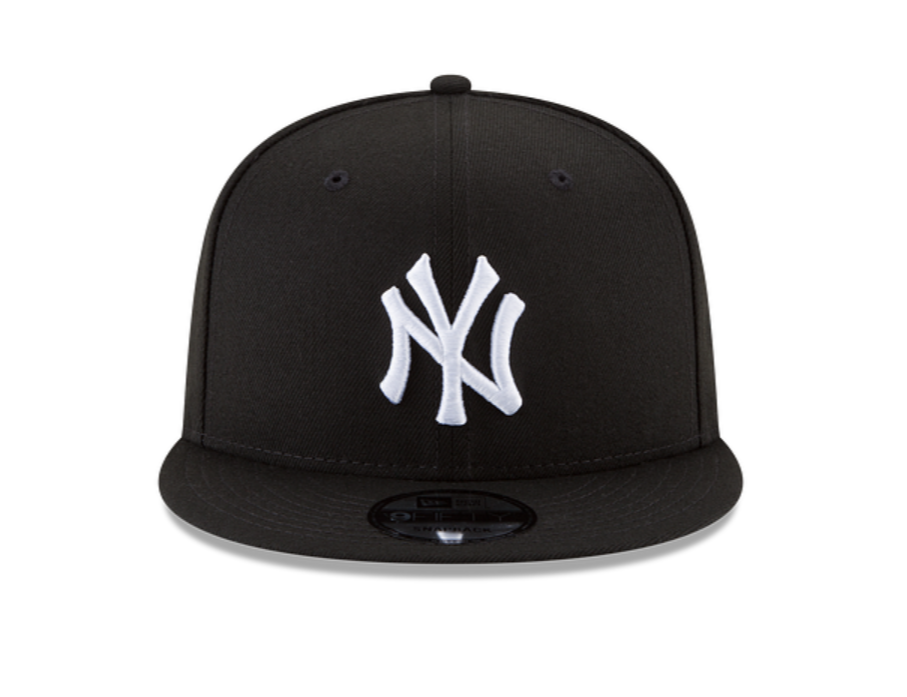 NY Yankees Black White Snapback