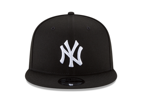 NY Yankees Black White Snapback