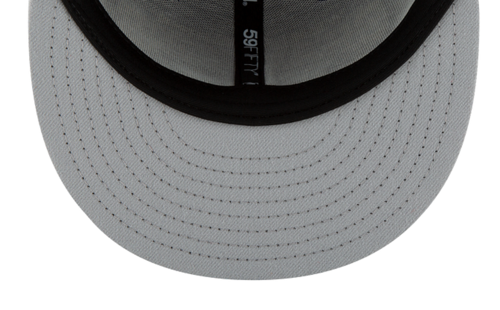 NY Yankees Black White Fitted Cap